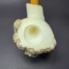MBSD Meerschaum Deluxe Natural XL Freehand Block Meerschaum Pipe, Briar-Mortise - Image 4