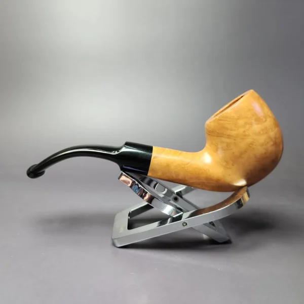Roma Smooth Bent Apple Estate Briar Pipe, Unsmoked - Image 4