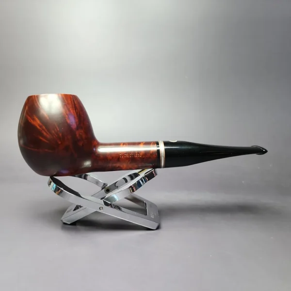 Thomas Cristiano Smooth Apple Estate Briar Pipe, Unsmoked - Image 4