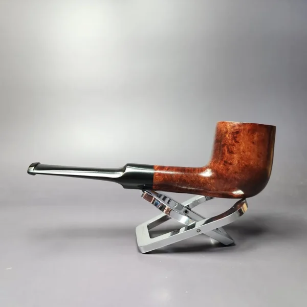 Roma Smooth Saddle Billiard Estate Briar Pipe, Unsmoked - Image 4