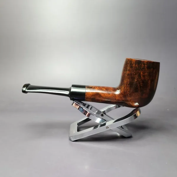 Roma Smooth Saddle Billiard Estate Briar Pipe, Unsmoked - Image 4