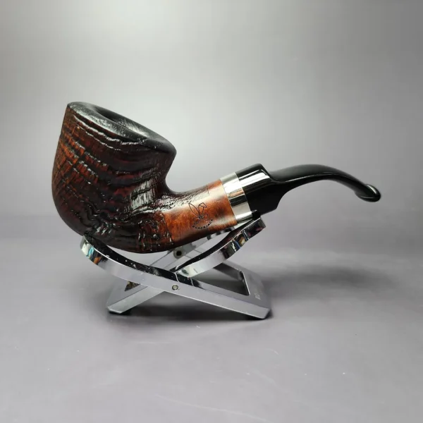Morgan BlackJack 20 Sandblasted Dublin Briar Pipe, New - Image 4