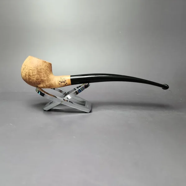 Morgan Bones Sandblasted Demiwarden Apple Briar Pipe, New - Image 4