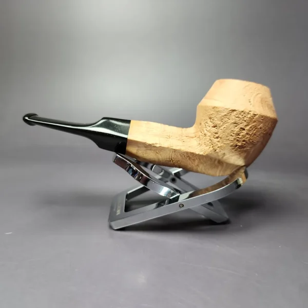Morgan Bones Sandblasted Bulldog Briar Pipe, New - Image 4