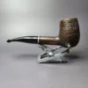 Savinelli Collection 2002 Sandblasted Billiard Estate Briar Pipe, Italian Estates - Image 4