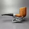 Savinelli Autograph Part Sandblasted Freehand w/ Silver Estate Briar Pipe, Italian Estates - Image 4