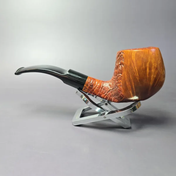 Savinelli Autograph 4 Part Sandblasted Freehand Estate Briar Pipe, Italian Estates - Image 4