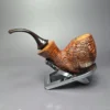 PapaBearPipes by Tim Beaumont Sandblasted Egg Handmade Briar Pipe, New - Image 4