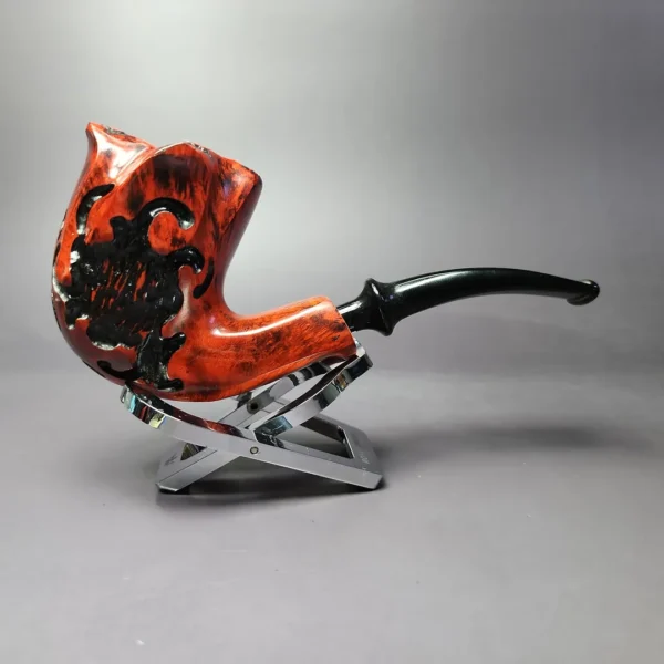 Nording Partially Rusticated Freehand Estate Briar Pipe, Unsmoked - Image 4