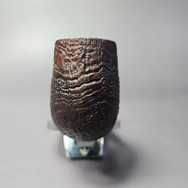 Chacom Select Straight Grain Sandblasted Billiard Estate Briar Pipe, Unsmoked, 9mm - Image 4