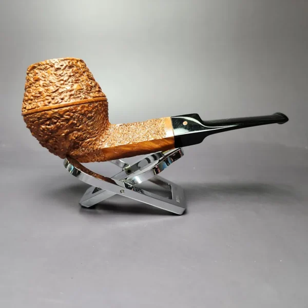 Ser Jacopo R2 Rusticated Bulldog Estate Briar Pipe, Italian Estates - Image 4