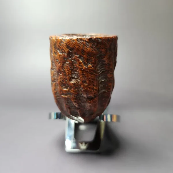 Custom-Blit Mincer Era Rusticated Billiard Estate Briar Pipe, American Estates - Image 4