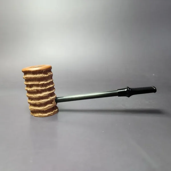 Eltang Basic by Tom Eltang Rusticated Poker Estate Briar Pipe, Unsmoked - Image 4
