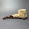 Pipe Tristan Natural Granite Rusticated "55" Pot Handmade Briar Pipe, New - Image 4
