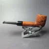 Merchant Service Originals by G. Polla Sandblasted Billiard Handmade Briar Pipe, New - Image 4