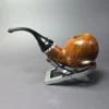 PapaBearPipes by Tim Beaumont Smooth Bent Ball Handmade Briar Pipe, New - Image 4