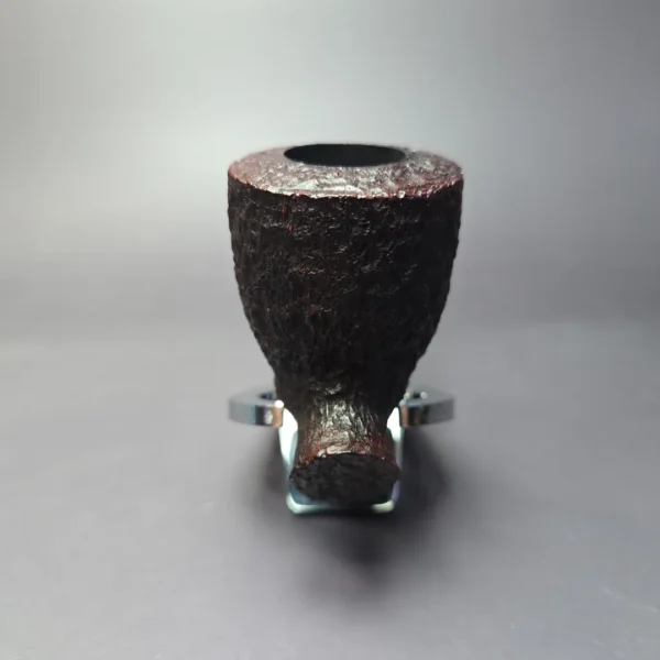 James Upshall Bark Extra Large Rusticated Cavalier Estate Briar Pipe, Unsmoked - Image 4