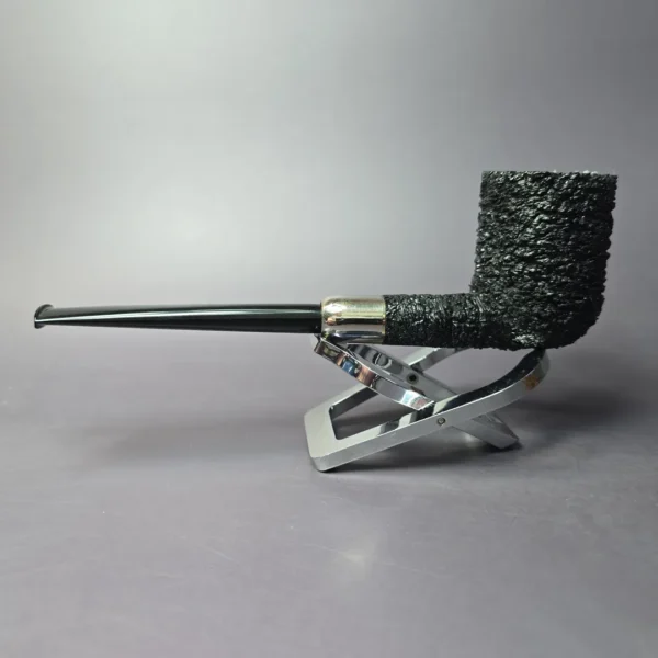 Pipe Tristan Granite Rusticated Army Mount Billiard Handmade Briar Pipe, New - Image 4