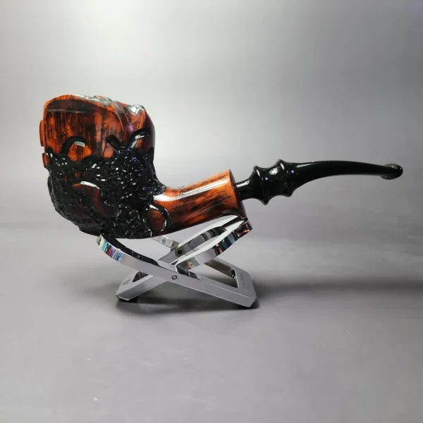 Nording Partially Rusticated Freehand Estate Briar Pipe, Unsmoked - Image 4