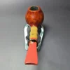 SU Pipes Smooth Brandy w/ Buddha Bamboo Handmade Briar Pipe, New - Image 5