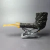 Savinelli Estella Rusticated Freehand Dublin Estate Briar Pipe, Unsmoked - Image 5