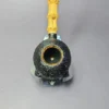 J Mouton Sandblasted Tomato w/ Bamboo Handmade Briar Pipe, New - Image 5
