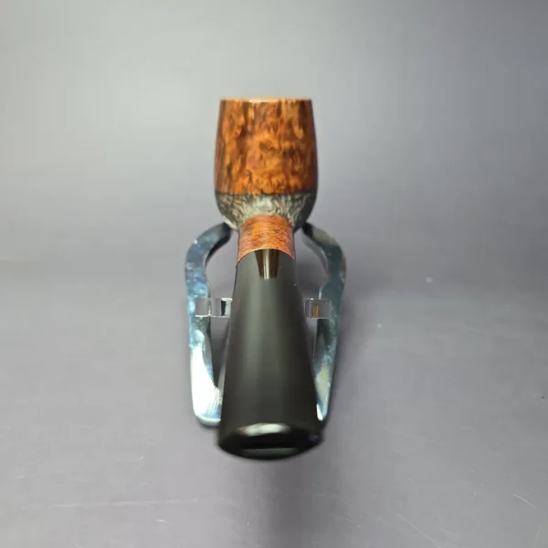 WO Larsen Partially Rusticated Brandy Estate Briar Pipe, Danish Estates - Image 5