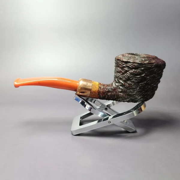 4th Generation (by Ascorti) 1897 Rusticated Dublin Estate Briar Pipe, Unsmoked - Image 5