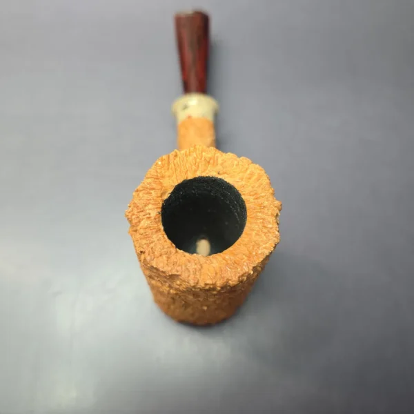 Pipe Tristan Rusticated Poker w/ Durat Handmade Briar Pipe, New - Image 5