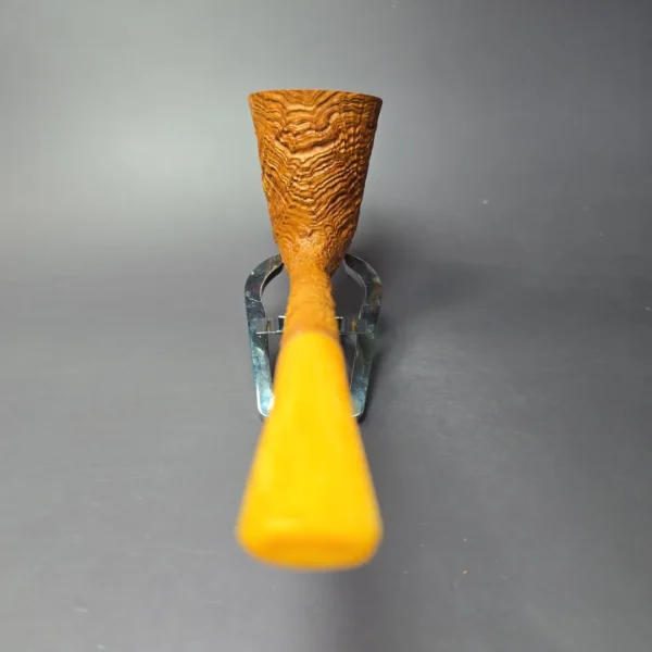 Merchant Service Originals by G. Polla XL Sandblasted Dublin Handmade Briar Pipe, New - Image 5