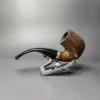 Merchant Service Sandblasted “Full Bent” Bent Billiard Artisan Briar Pipe, New - Image 5