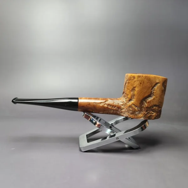 Roger's Rarity by Custombilt Rusticated Panel Estate Briar Pipe, American Estates - Image 5