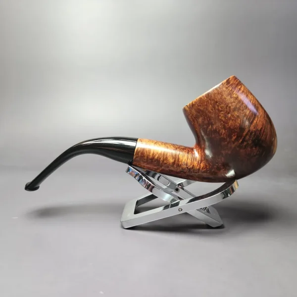 Mountbatten by Charatan 802 Smooth XL Bent Billiard Estate Briar Pipe, English Estates - Image 5