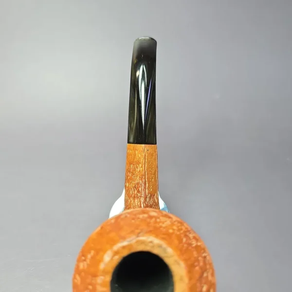 Ed Burak Connoisseur Rusticated Bent Bulldog Estate Briar Pipe, American Estates - Image 5