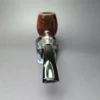 Ferndown Reo 3 Star Silver Spigot Panel Apple Estate Briar Pipe, English Estates - Image 5