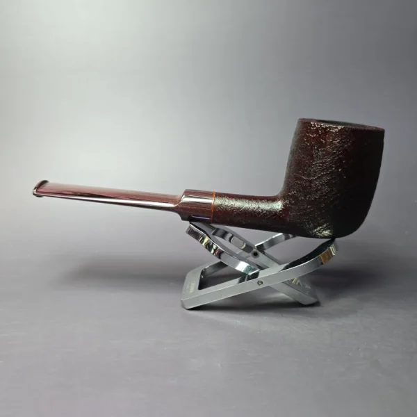 Sean Reum Contrast Sandblasted Saddle Billiard Handmade Briar Pipe, New - Image 5