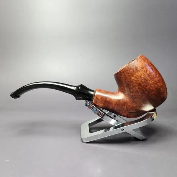 Roma Smooth Bent Billiard Sitter Estate Briar Pipe, Unsmoked - Image 5