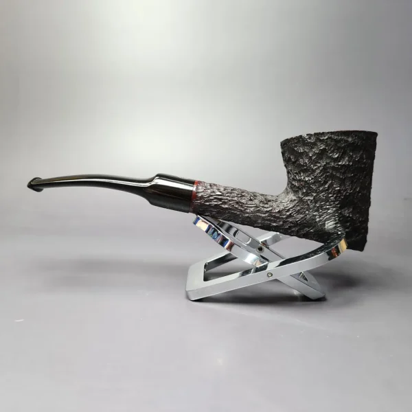 James Upshall Bark Group 6 Rusticated Skater Estate Briar Pipe, Unsmoked - Image 5