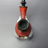 HS Studio Fumed Sandblasted Volcano Estate Briar Pipe, Unsmoked - Image 5