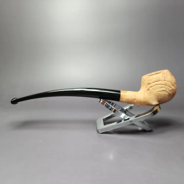 Morgan Bones Sandblasted Demiwarden Apple Briar Pipe, New - Image 5