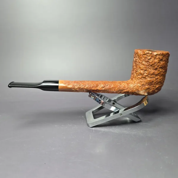 Sean Reum Glacier Rusticated Lumberman Estate Briar Pipe, American Estates - Image 5