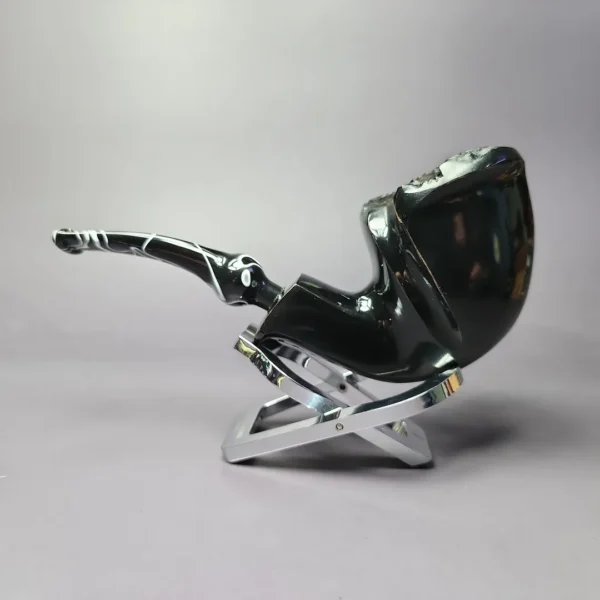 Nording Black Smooth Freehand Estate Briar Pipe, Unsmoked - Image 5