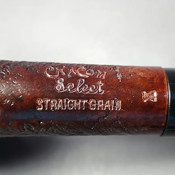 Chacom Select Straight Grain Sandblasted Billiard Estate Briar Pipe, Unsmoked, 9mm - Image 5