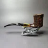 Savinelli Nonpareil 9004 Sandblasted Dublin Estate Briar Pipe, Italian Estates - Image 5