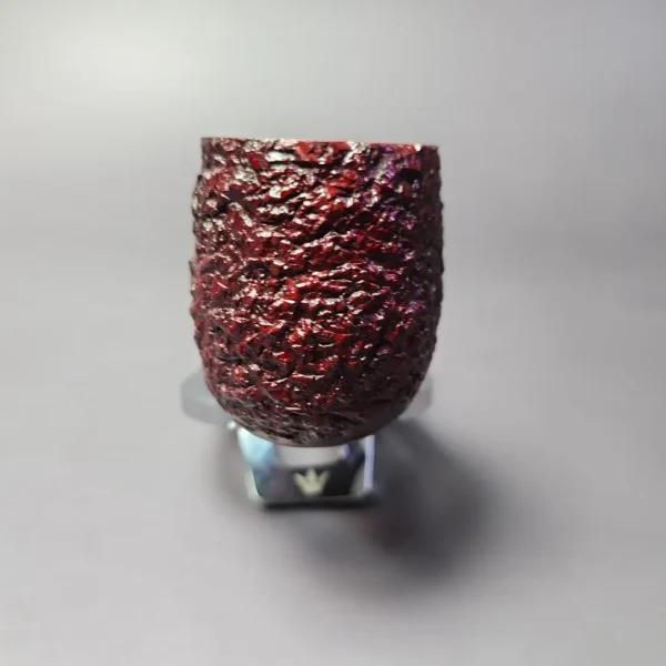 Sean Reum Glacier "Chipblast" Rusticated Billiard Briar Pipe, New - Image 5