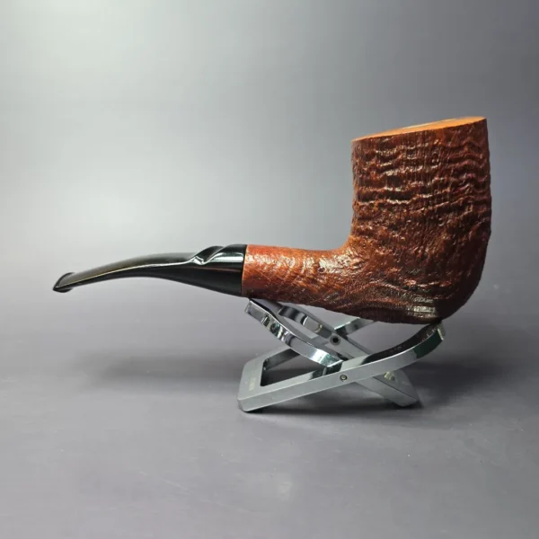 Savinelli Autograph 5 Sandblasted Freehand Estate Briar Pipe, Italian Estates - Image 5