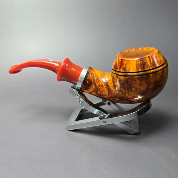 Rattray's Beltane's Fire 130 Smooth Bullmoose w/ 3 Stems Estate Briar Pipe, Unsmoked, 9mm - Image 5