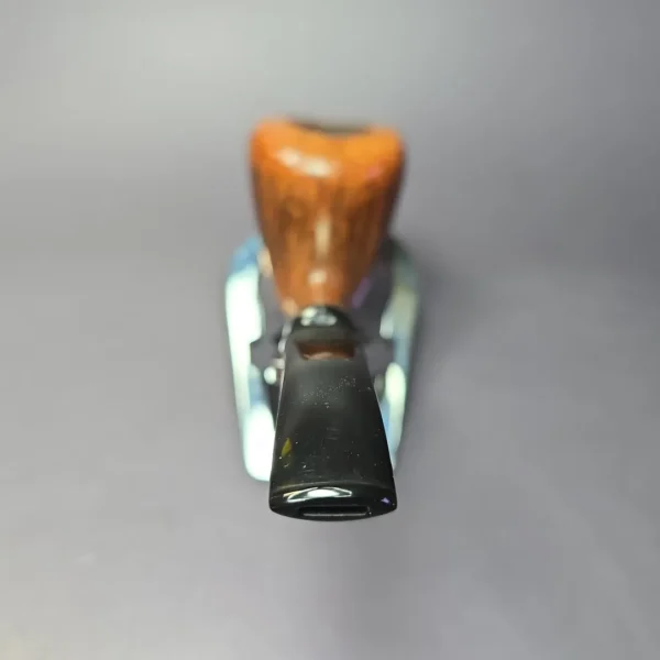 WO Larsen Straight Grain Grade 7 w/ Silver Estate Briar Pipe, Danish Estates - Image 5