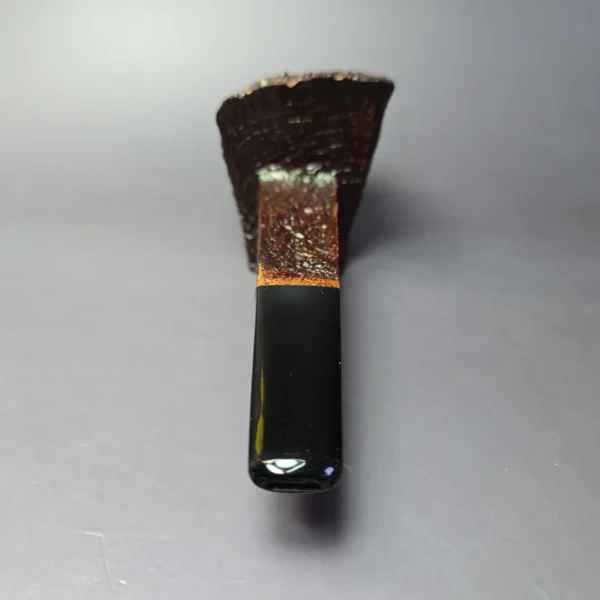 HS Studio XL Sandblasted Panel w/ Plateaux Estate Briar Pipe, Unsmoked - Image 5