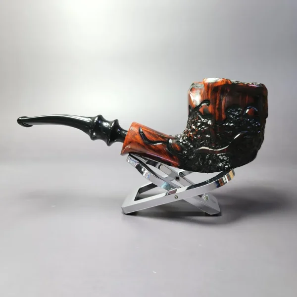 Nording Partially Rusticated Freehand Estate Briar Pipe, Unsmoked - Image 5
